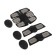 Massage for the press and hands of Luazon LEM-37, 6 modes, 3 remote control, 6HAAA (not in set), black