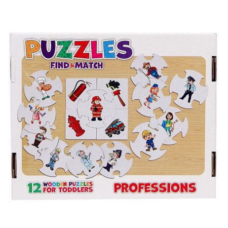 Set of puzzles - Associations "Profession", 12 puzzles-4