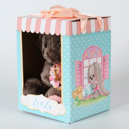 Soft toy "LI with flowers", bunny-6