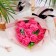Exclusive bouquet of soap roses, fuchsia color, 11 pcs