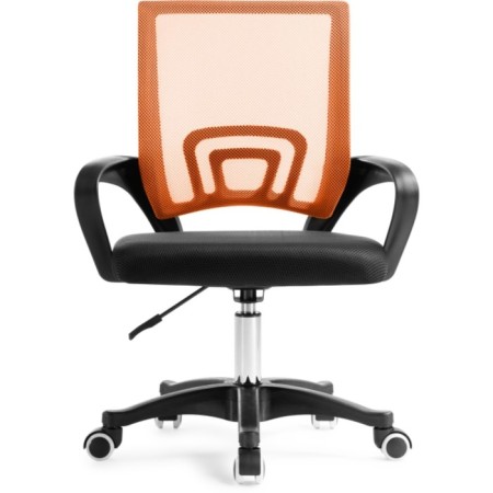 Computer chair Turin black/orange plastic/fabric, black/black 60x55x82 cm-1