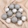 Set of balls plastic D-5 cm, 12 pcs "glossy shine" silver