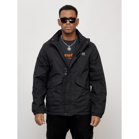 Sports male jacket, size 56, black color-9