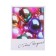 Mini-postcard "Happy Birthday!" Multi -colored balls, 9 x 7 cm