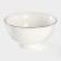 Porcelain bowl “Golden line”, 700 ml, white color