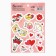 Baby paper stickers "Love", heart, 11 x 15.5 cm