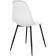 Metal frame chair Vero metal/plastic, black/white 47x52x84 cm