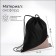 Shoe bag, cord department, Textura, black/beige color
