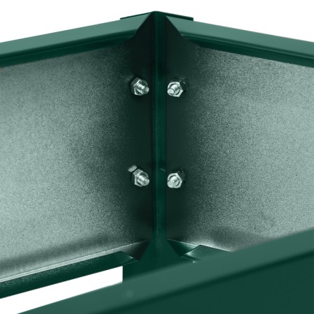 The flowerbed is galvanized "trapezoid", d = 100 cm, h = 15 cm, green, Greengo-11