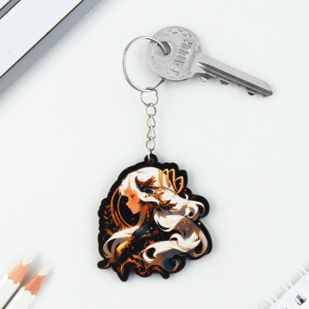 Key keychain wooden "Virgin", 4.5 x 6 cm-2