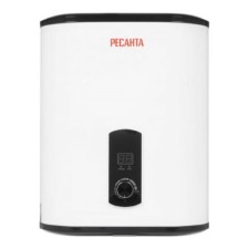 Водонагреватель "Ресанта" ВН-30В, накопительный, 2 кВт, 30 л, до 75 °С, дисплей, белый