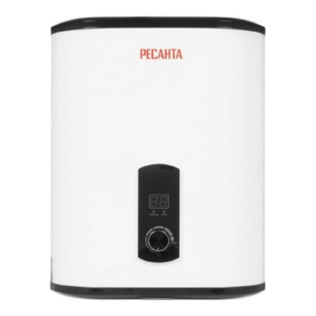 Resanta water heater VN-30V, cumulative, 2 kW, 30 l, up to 75 ° C, display, white