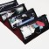 Cosmetic bag, 4 parts on lightning, red color