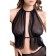 Bralett with Erolata Clara belt, Black, 48-52