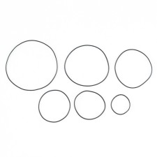 Sealing ring for the rear cover of the clock, thickness 0.5 mm, size from 13 to 37 mm, 25 pcs