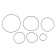 Sealing ring for the rear cover of the clock, thickness 0.5 mm, size from 13 to 37 mm, 25 pcs