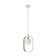 Suspension Avola 1x40W G9, white, gold 17.8x2.5x25 cm