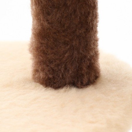 Complex for cats with a claw, corner, collapsible, 60 x 60 x 92 cm, beige-5