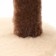 Complex for cats with a claw, corner, collapsible, 60 x 60 x 92 cm, beige
