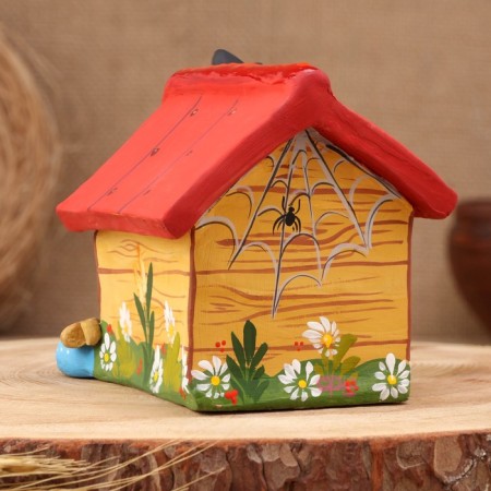 Kovrovsky toy-cap "Dog in Konura, Summer", ceramics-2