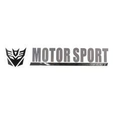 Шильдик металлопластик Skyway "MOTOR SPORT PROTECT", наклейка, черный, 150*25 мм