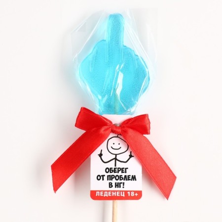 New Year! Lollipop "Obel from problems in NG" with taste: Tutti-Fruti, 20 g, 18+-4