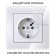 Frame W0012701, 1 Acrylic socket, white