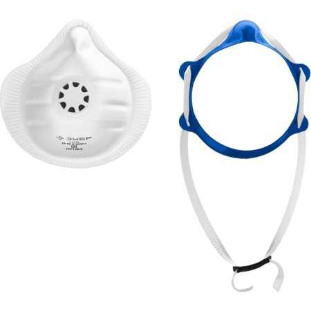 Half mask filtering bison 11173, FFP1, conical, with a flap of exhalation, 10 filters-1