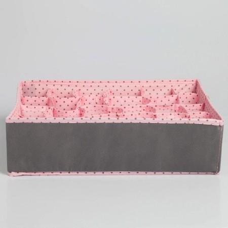 Organizer for storage, coffee for linen 24 cells "Bunny", 35 x 30 x 10 cm.-3