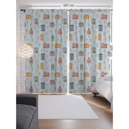 Photostes "City Trails", Saten, size 145x265 cm, 2 pcs-1