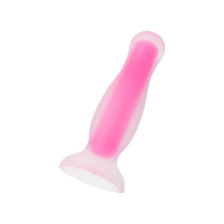 Anal plug glowing in the darkness of John Glow, waterproof, silicone, transparent, 12.5 cm-1