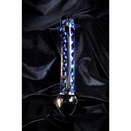 Sexus Glass bilateral phallimitator, glass, transparent, 20 cm-4