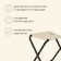 Tourist chair, folding 22 x 20 x 25 cm, beige color
