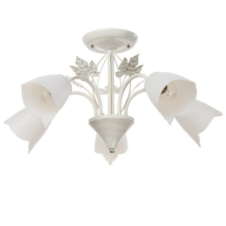 Susana chandelier 5x15W E27 white/gold 58x58x32cm Bayerlux