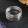 Casket plastic for trifles "Circle" Transparent 1.3x2.7x2.7 cm