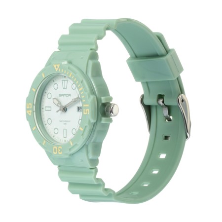 Watch of wrist, d-3.5 cm, calendar, luminous, waterproof, silicone, mix-3