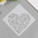 Stencil plastic "Heart with patterns" 15x15 cm