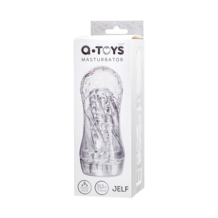 Masturbator A-TOYS JELF, ABS plastic, transparent, 18.5 cm-9