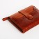 Women's wallet on the button, redhead color