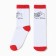 Women's socks "True Love" with terry inside A. NZHM8843-1, white color, rr 36-40
