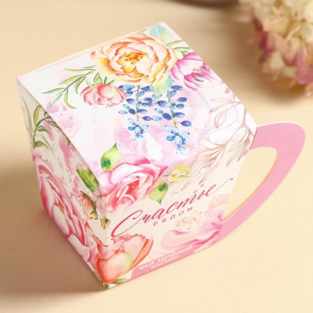 Green tea in the box “Happiness near”, taste: jasmine, 50 g.-2