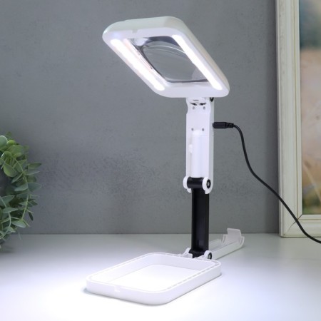 The lupus lamp with increases. The x3 glass for creativity 3 modes LEDX18 from 3AA+ USB 10.5x28 cm-2