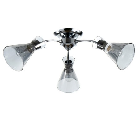 Svetogor chandelier "Shadow" 3x60W E27 chrome 65x65x22cm