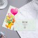 Envenue for money "Great mood!" kitten, bouquet, blue background, 16.5x8 cm