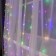 Garland "Curtain" 2 × 3 m Rosa, IP20, silver thread, 450 LED, glow of multi, 8 modes, 220 V