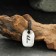Amulet "Scandinavian runes", Runa Ansuz, 21x29mm, metallic