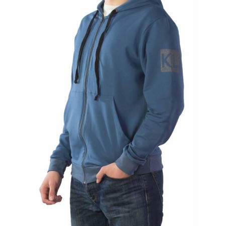 Male hoodies, size 56, indigo color-7