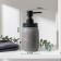 Zeus liquid soap dispenser, 500 ml, gray color