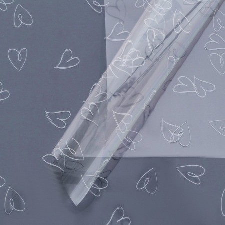 Glossy sheet film 58x58cm, white 50 microns