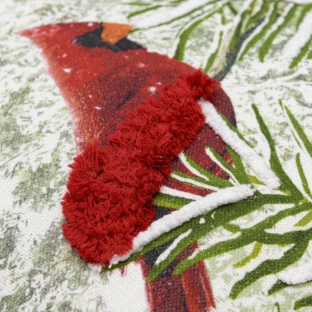 Decorative pillow with Northern Cardinal from the New Year Essential collection, 45x45 cm 102618-4